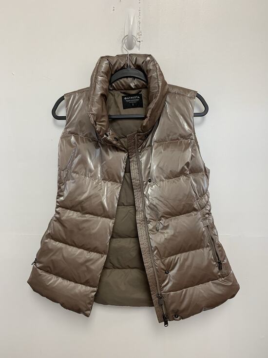 Athleta Jackets & Blazers - Women's Athleta Downtown Metallic Vest M Pyrite Shine Brown